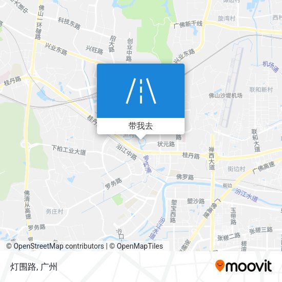 灯围路地图