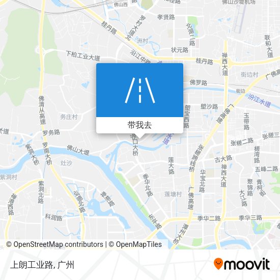 上朗工业路地图