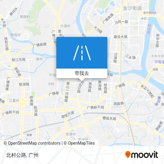北村公路地图