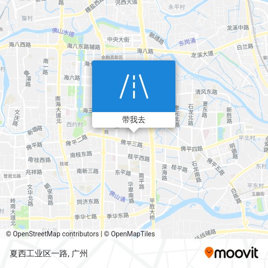 夏西工业区一路地图