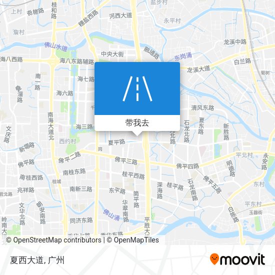 夏西大道地图