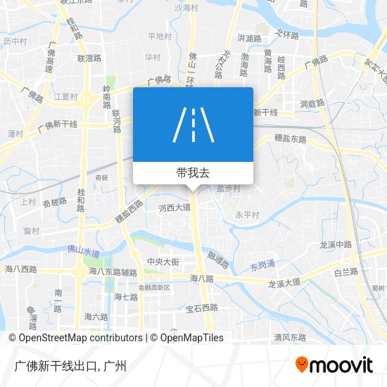 广佛新干线出口地图
