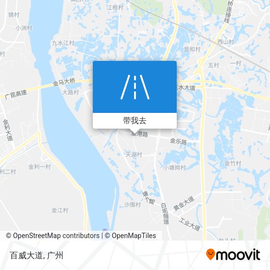 百威大道地图