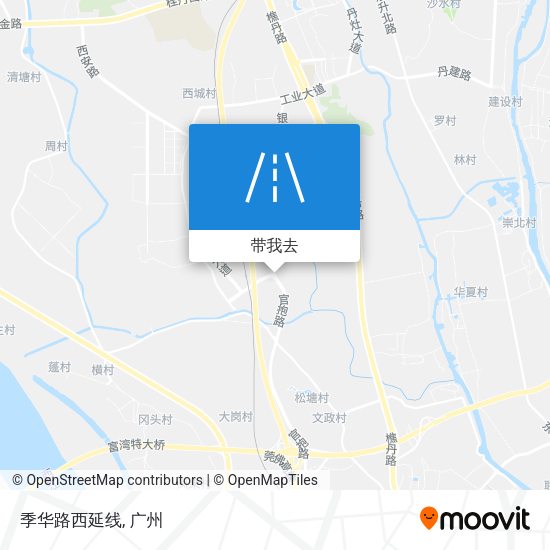 季华路西延线地图