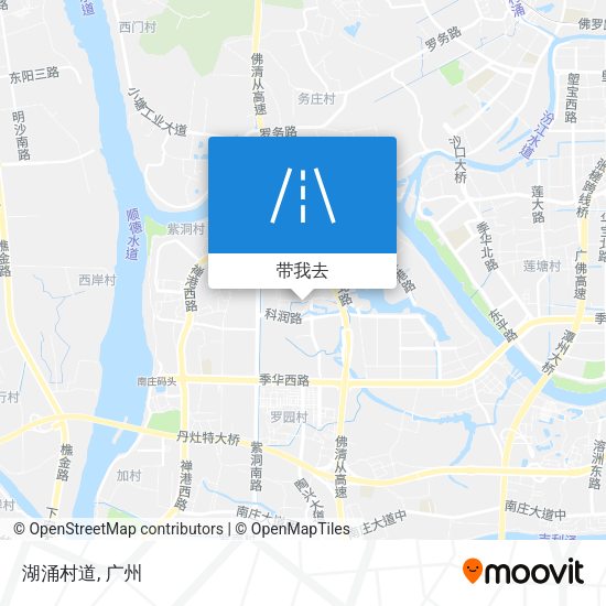 湖涌村道地图