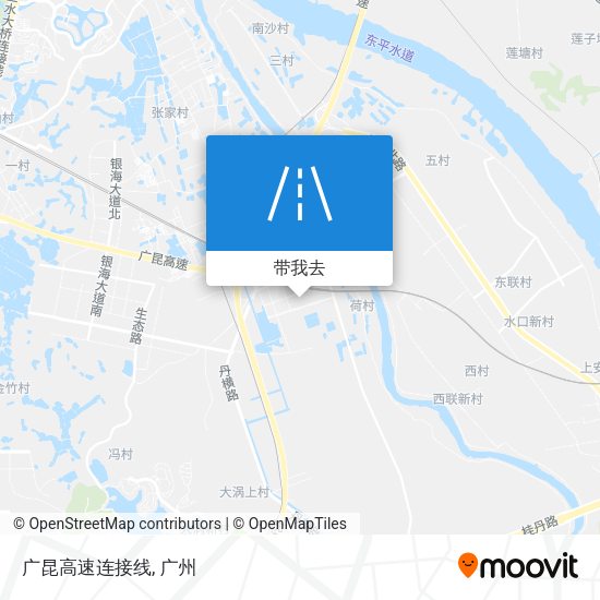 广昆高速连接线地图