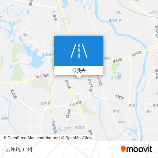 云峰路地图