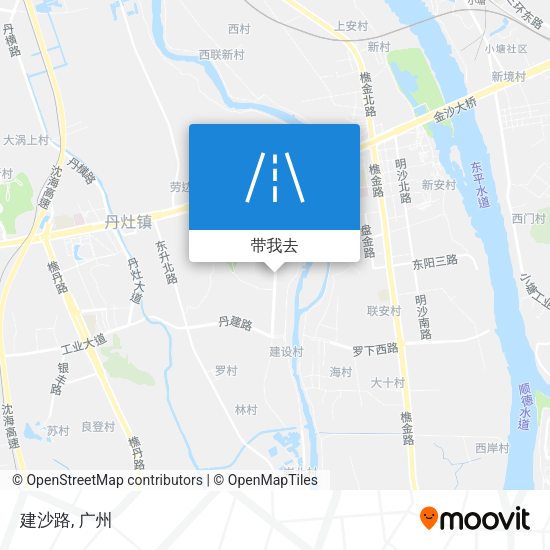 建沙路地图