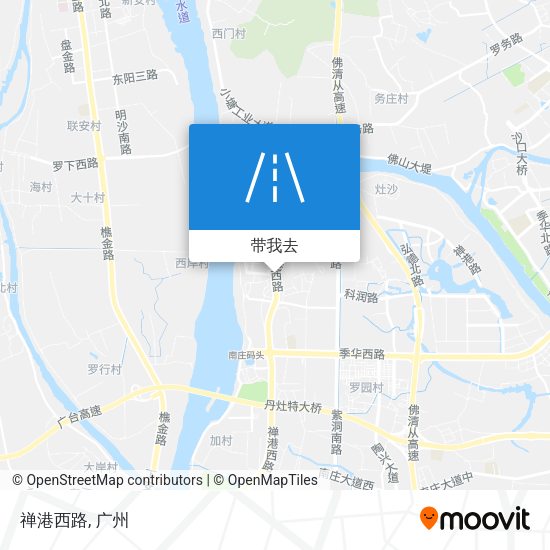 禅港西路地图