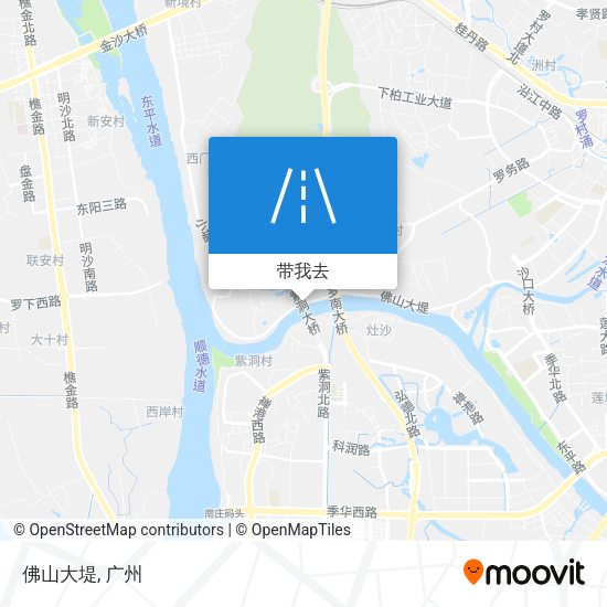 佛山大堤地图