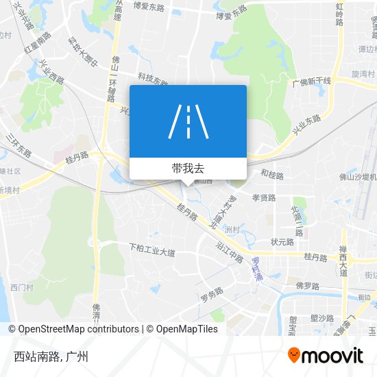 西站南路地图