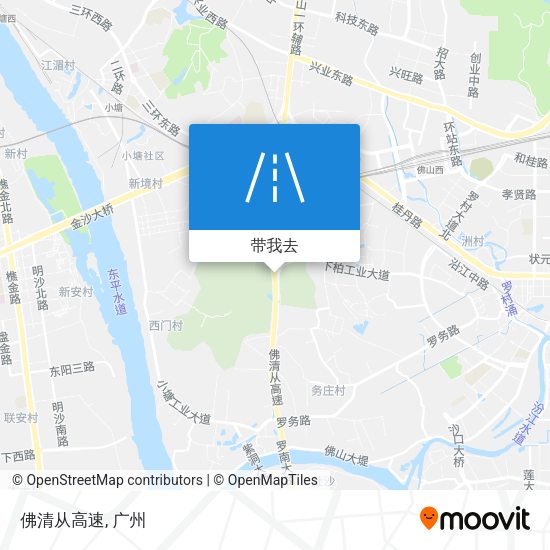 佛清从高速地图