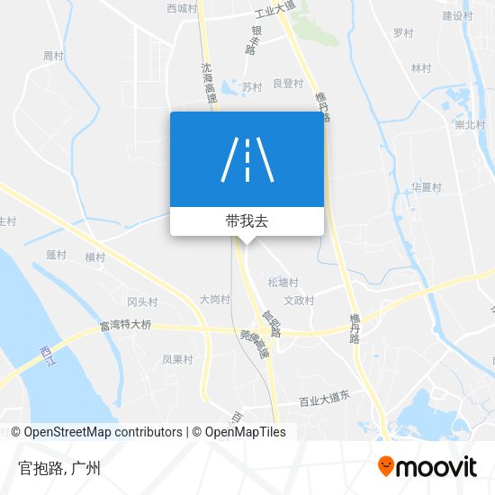 官抱路地图