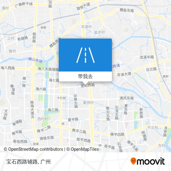 宝石西路辅路地图