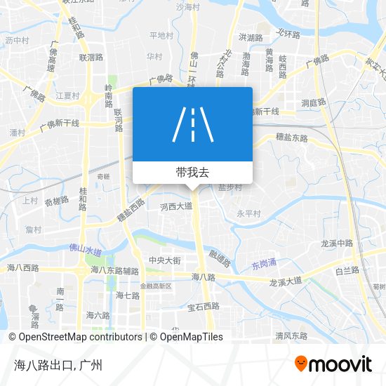 海八路出口地图