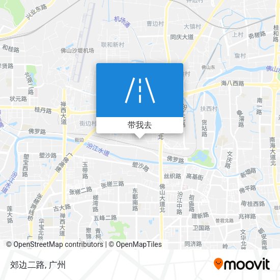 郊边二路地图