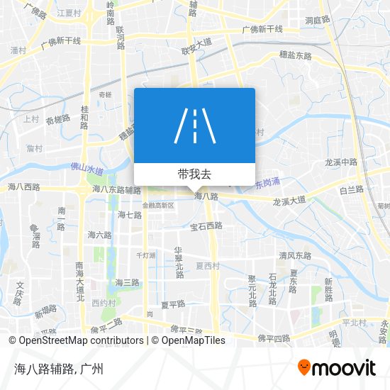 海八路辅路地图