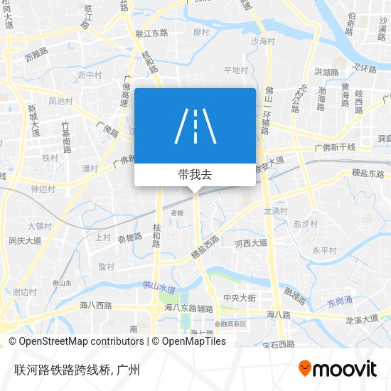 联河路铁路跨线桥地图