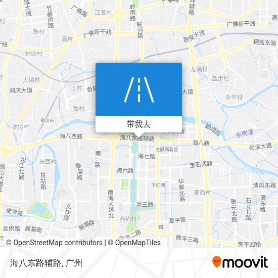 海八东路辅路地图