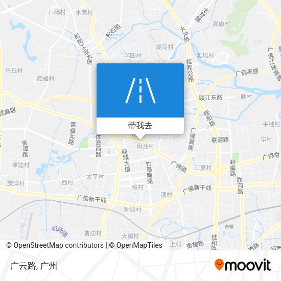广云路地图