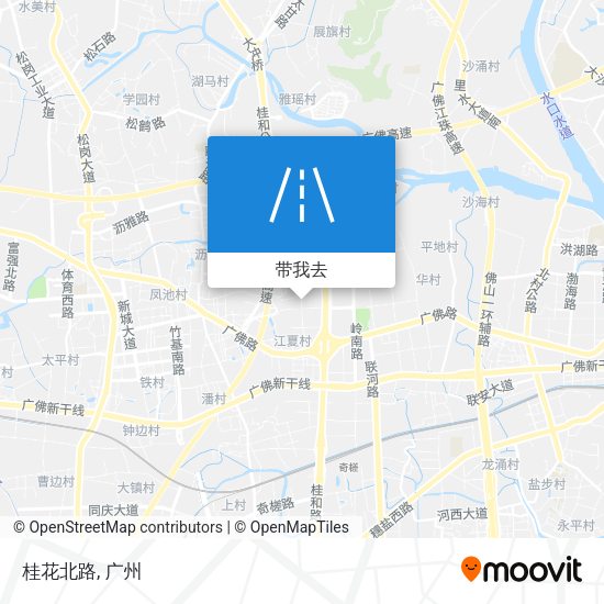 桂花北路地图