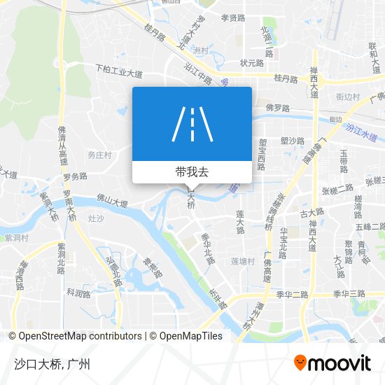 沙口大桥地图