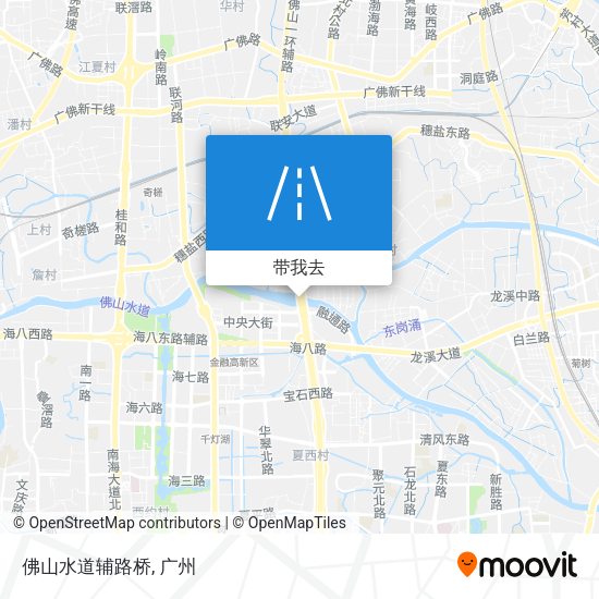 佛山水道辅路桥地图