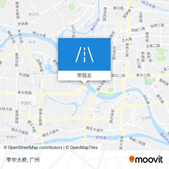 季华大桥地图