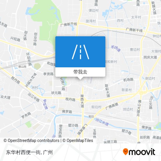 东华村西便一街地图