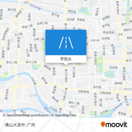 佛山大道中地图