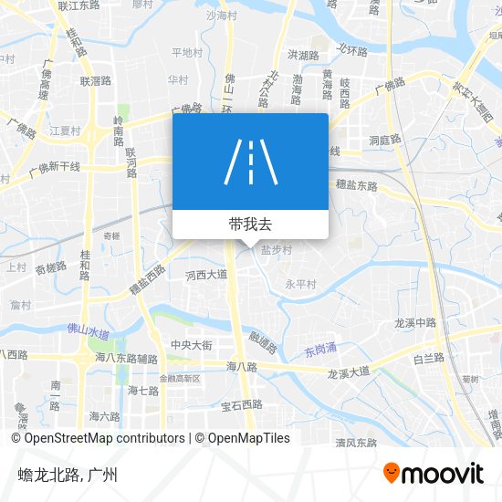 蟾龙北路地图