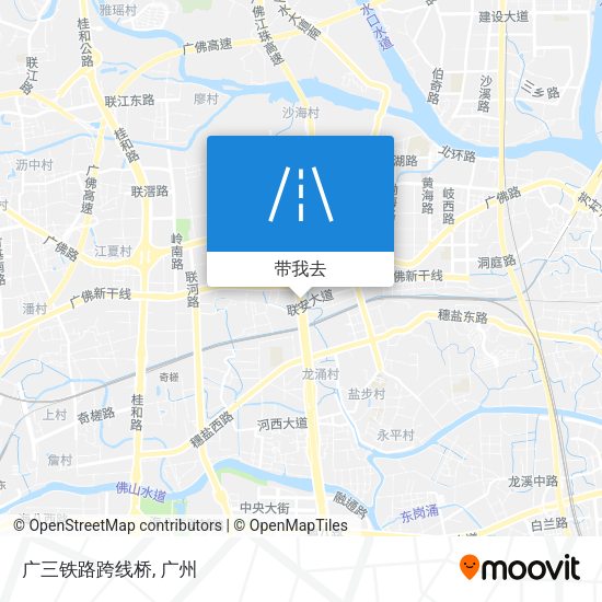 广三铁路跨线桥地图