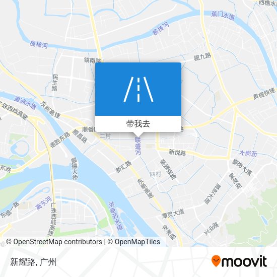 新耀路地图