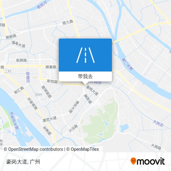 豪岗大道地图