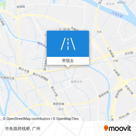 市鱼路跨线桥地图