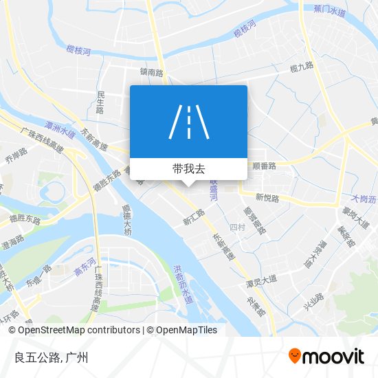 良五公路地图