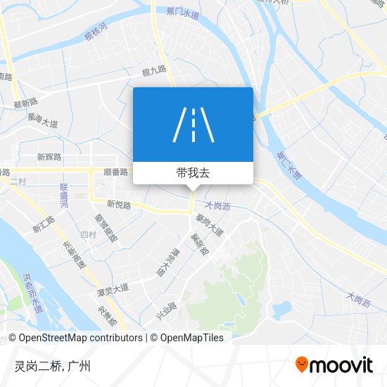 灵岗二桥地图