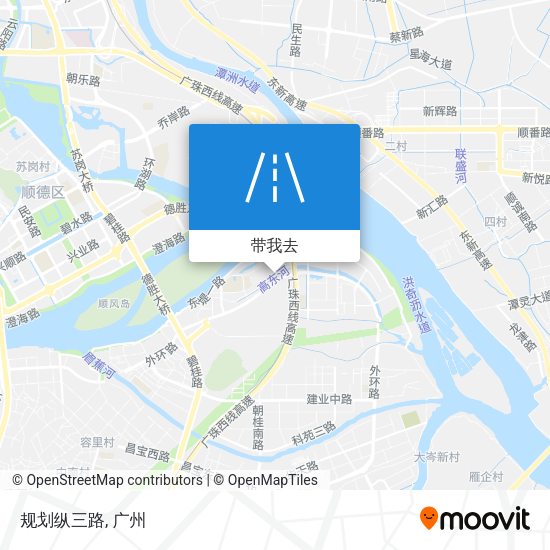 规划纵三路地图