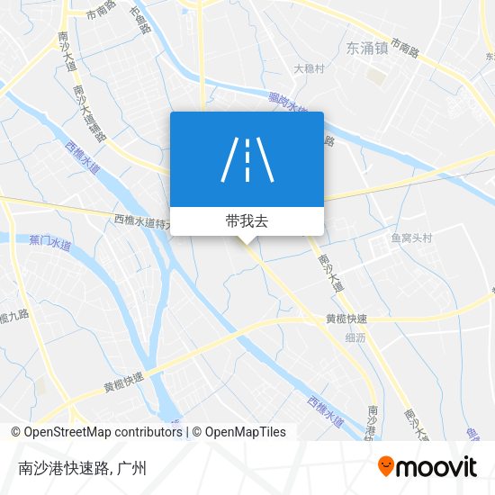 南沙港快速路地图