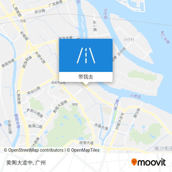 黄阁大道中地图