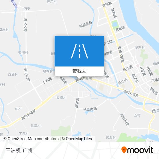 三洲桥地图