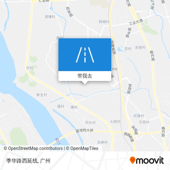 季华路西延线地图