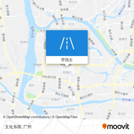 文化东路地图