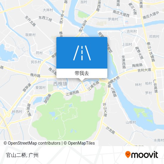 官山二桥地图