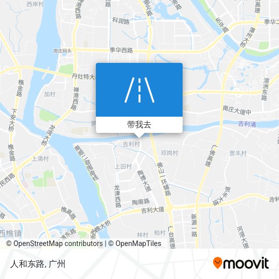 人和东路地图