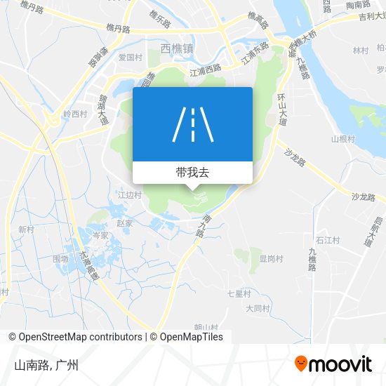 山南路地图