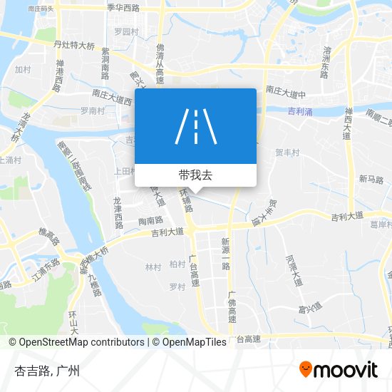 杏吉路地图