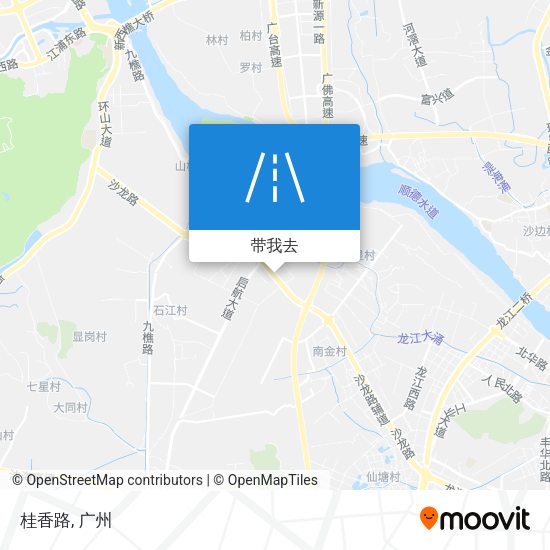 桂香路地图