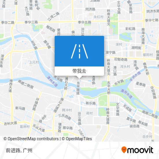 前进路地图