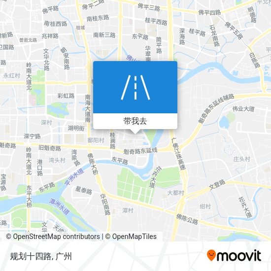 规划十四路地图